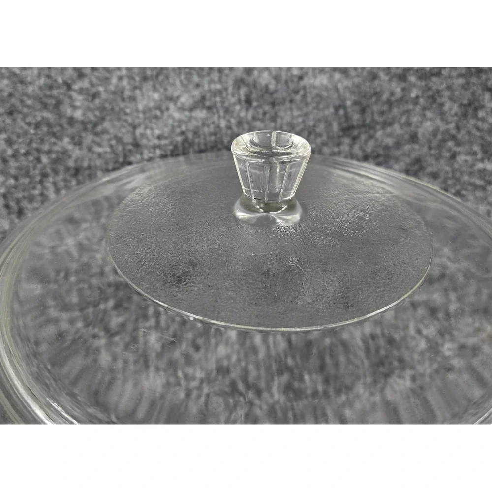 Vtg Glasbake Clear Glass Lid J-526 Replacement 8.5